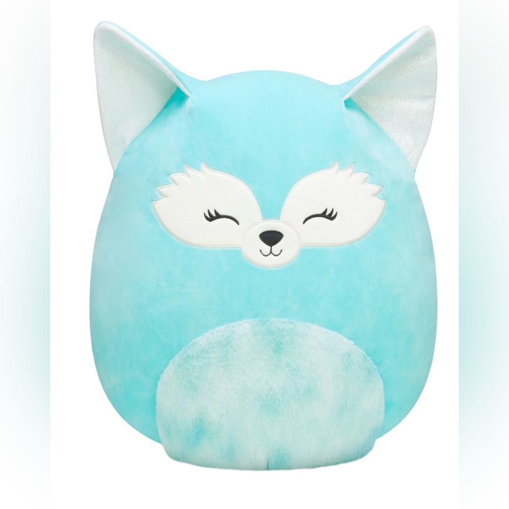 Squishmallow teal fox XL 16 inch HUGE NEW
